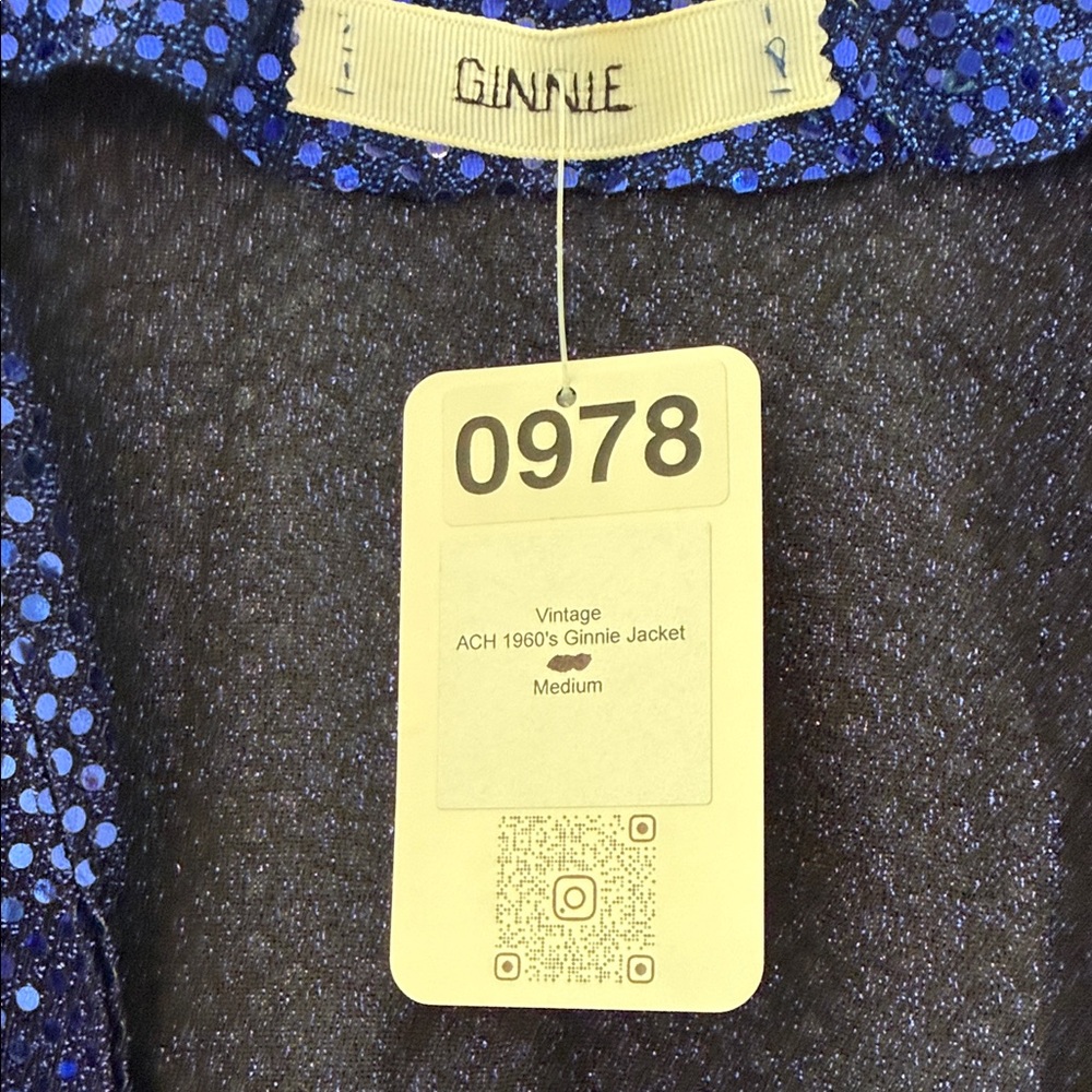 Source Unknown Blue Sequin Blazer NWT - image 3